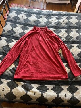 Red Columbia Pull Over Sweater XXL